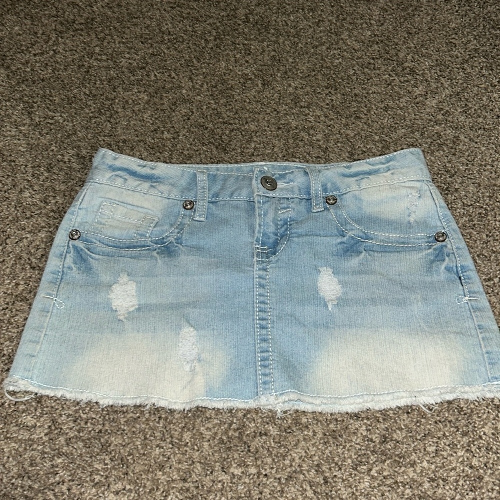 Y2K Reign Jean Mini Skirt
